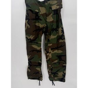 Orc Industries Improved Rainsuit Pants Woodland Camo Mens Small BDU New Old Stoc